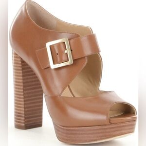 Michael Kors Eleni platform leather heels